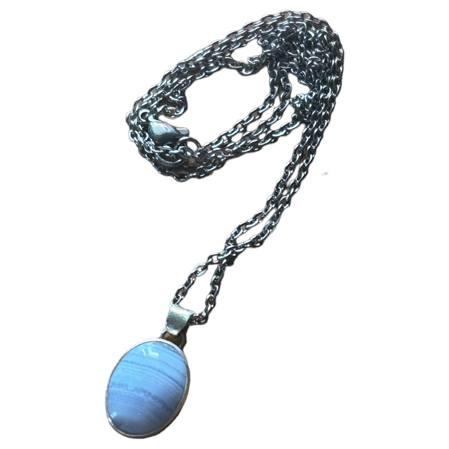 Blue Lace Agate Pendant