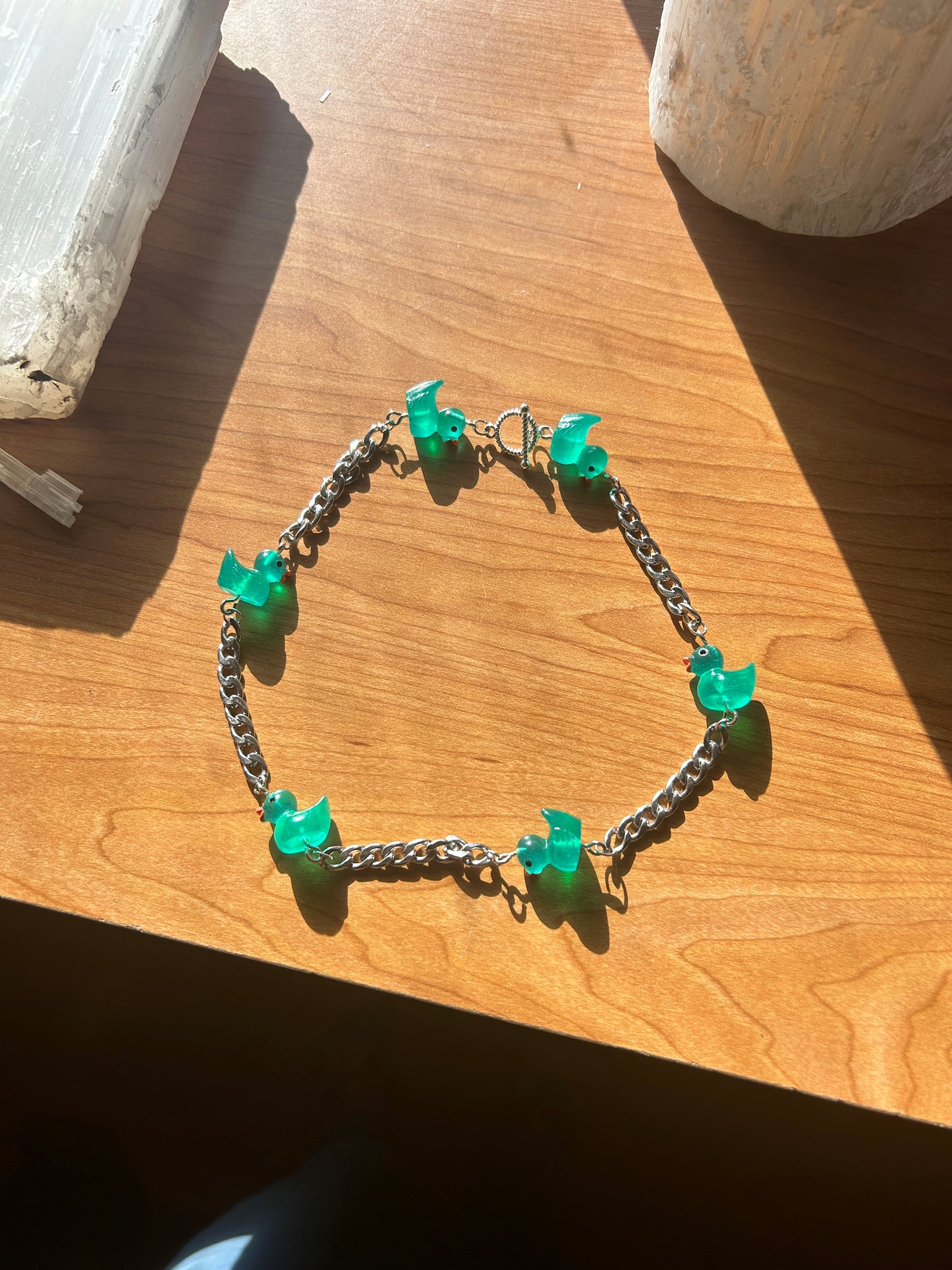 Translucent Dark Green Premium Ducky Chain