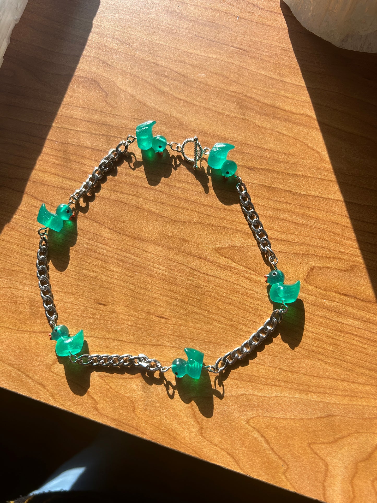 Translucent Dark Green Premium Ducky Chain