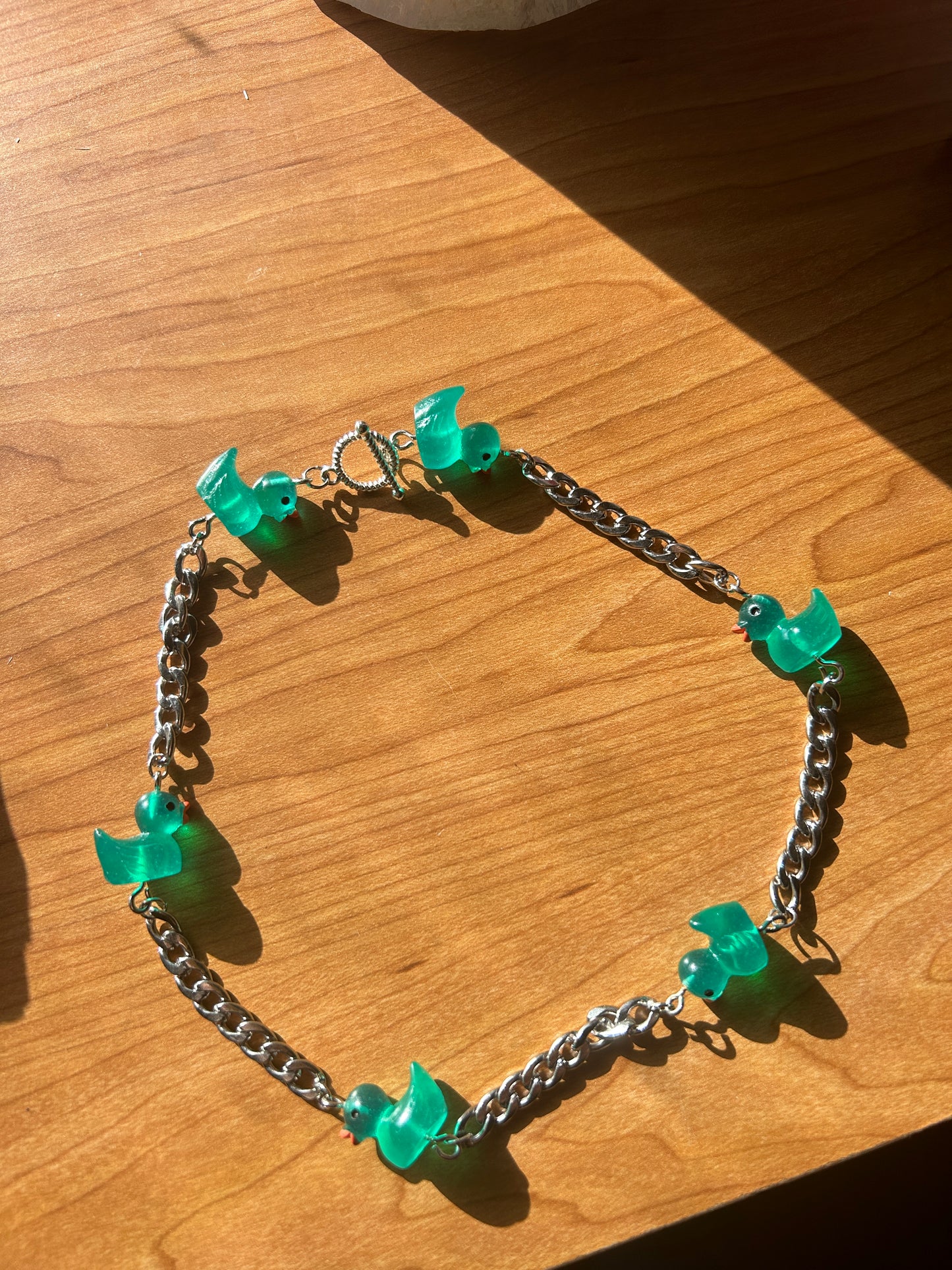 Translucent Dark Green Premium Ducky Chain