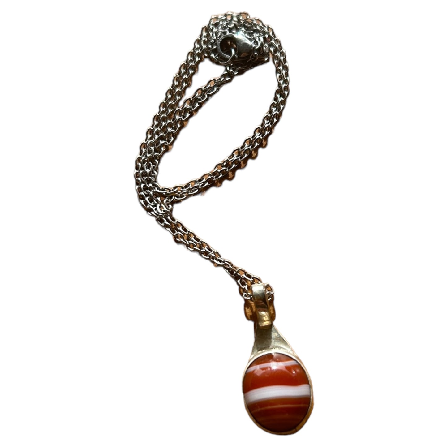 Red Banded Agate Pendant