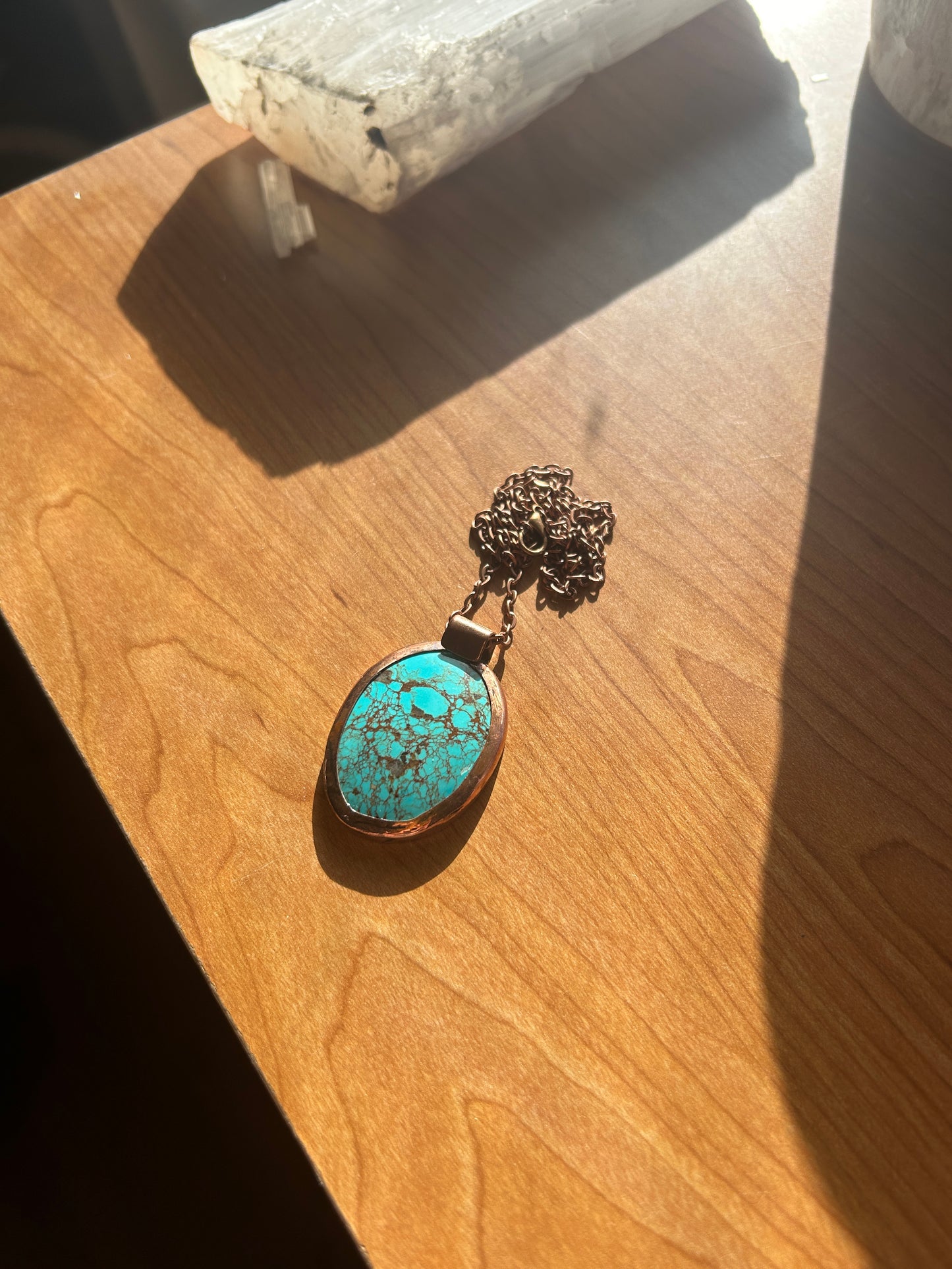 Large Oval Turquoise Pendant