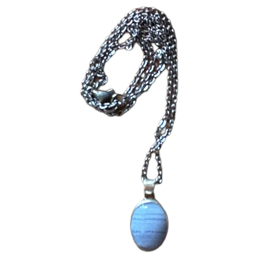 Blue Lace Agate Pendant