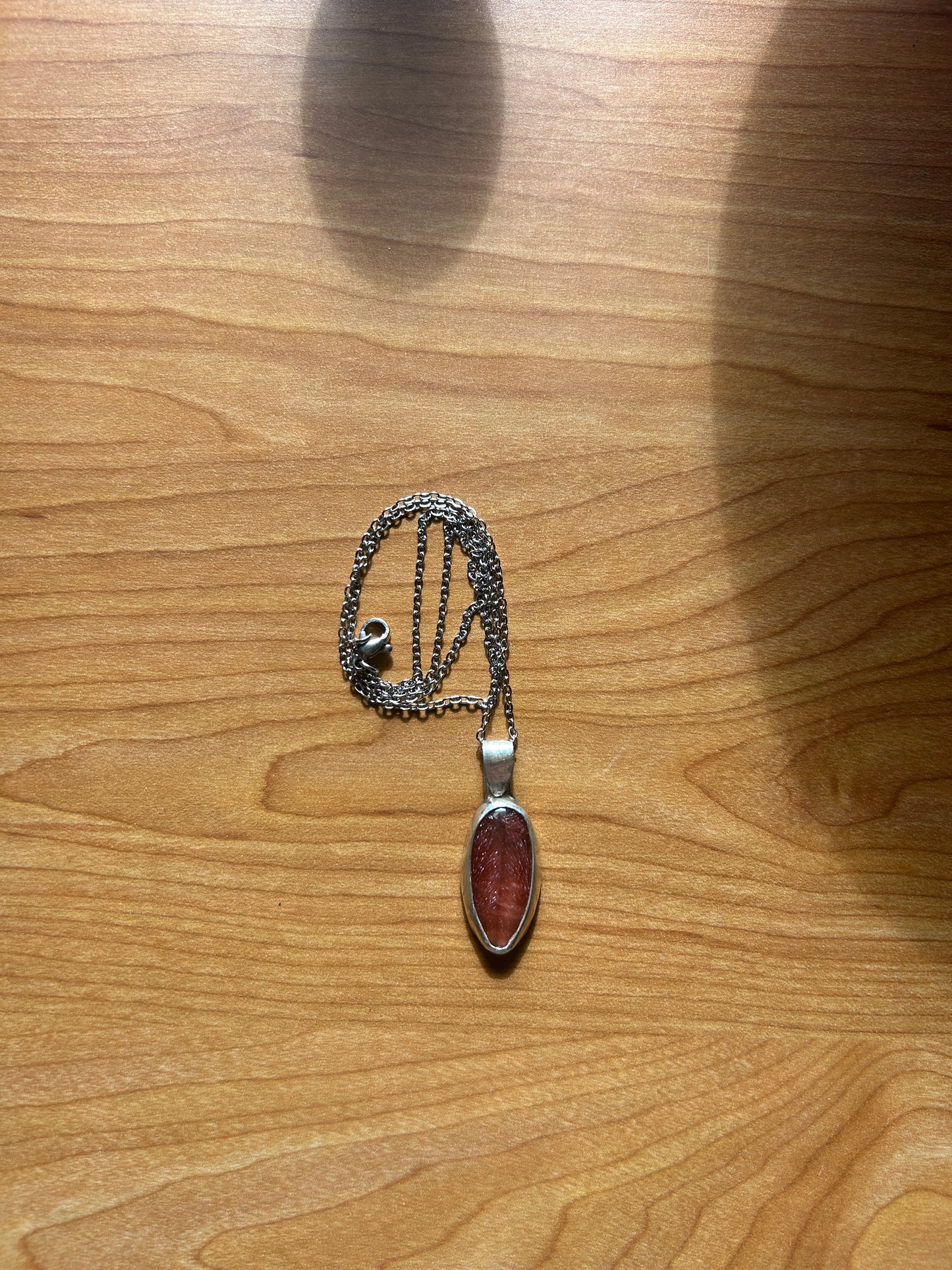 Strawberry Obsidian Pendant