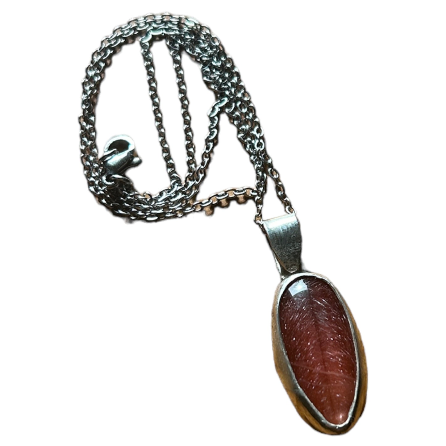 Strawberry Obsidian Pendant