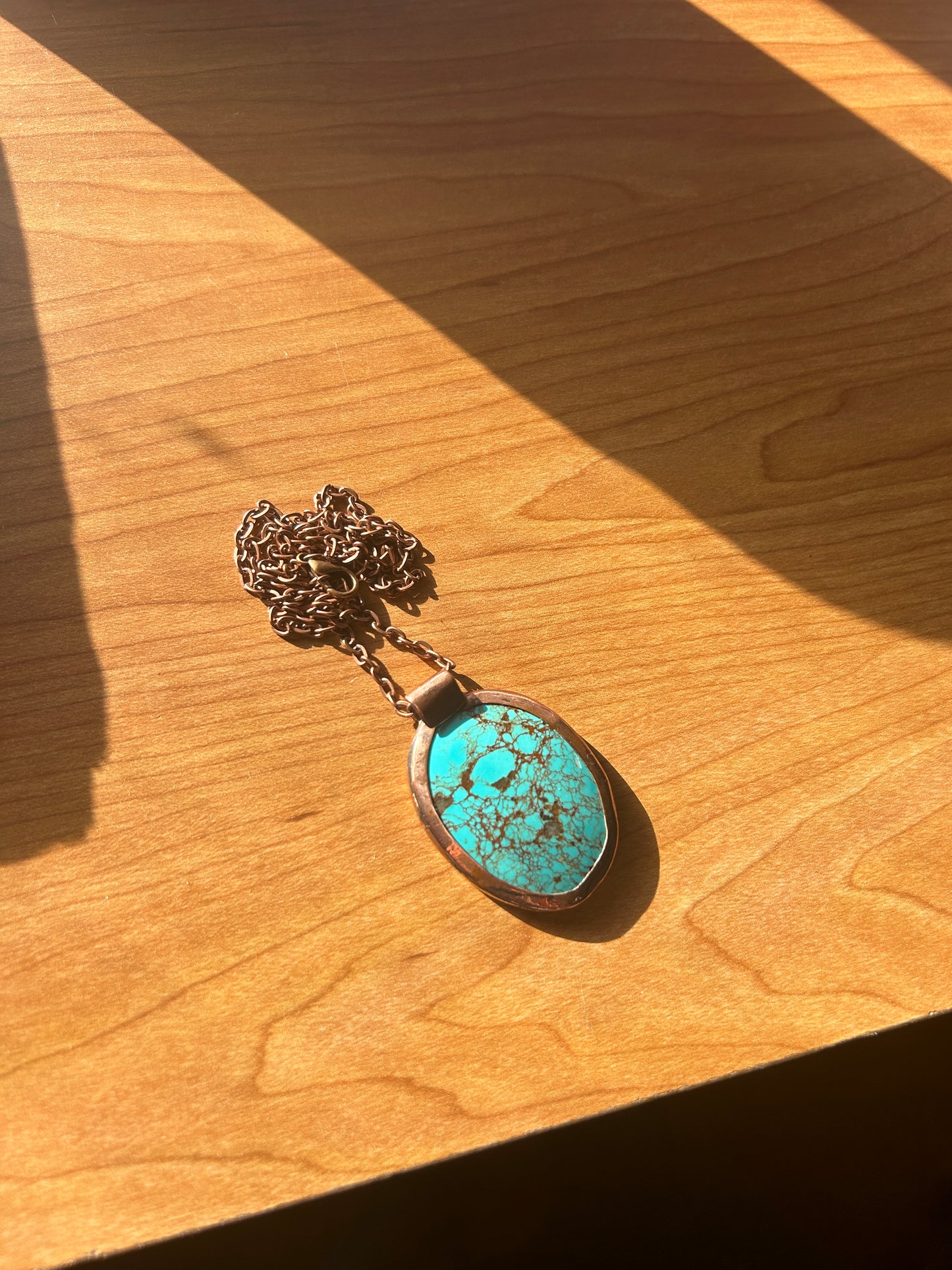 Large Oval Turquoise Pendant