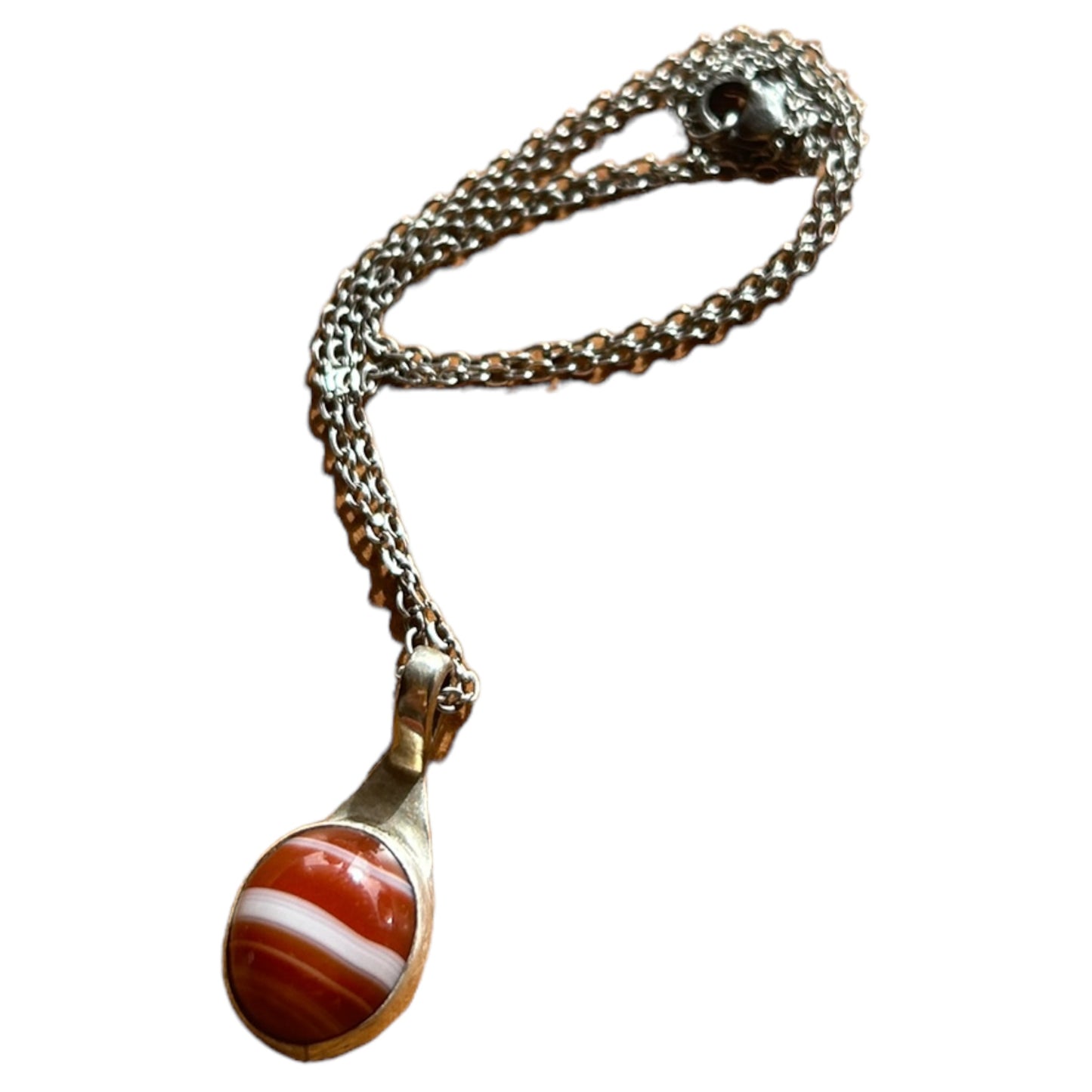 Red Banded Agate Pendant