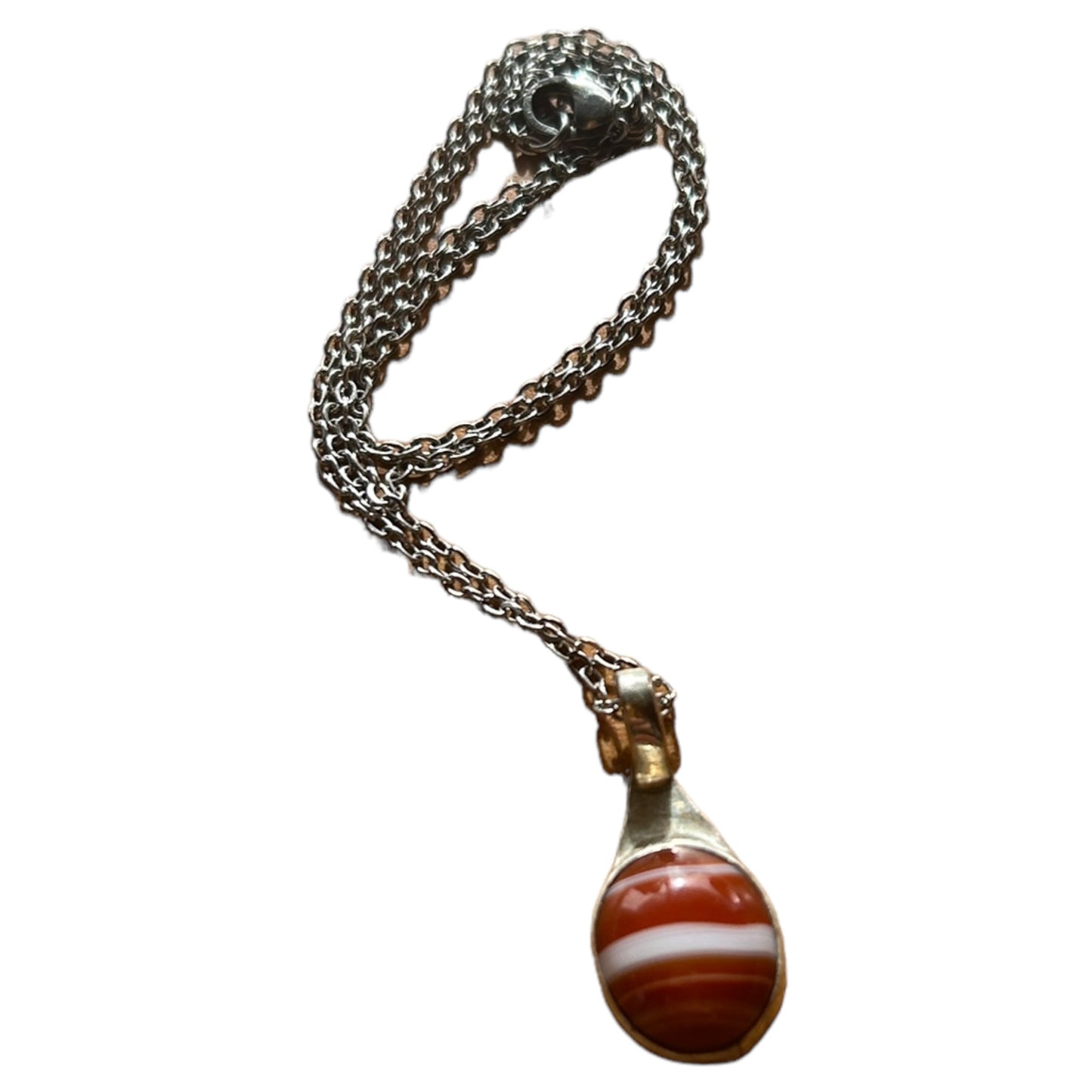 Red Banded Agate Pendant