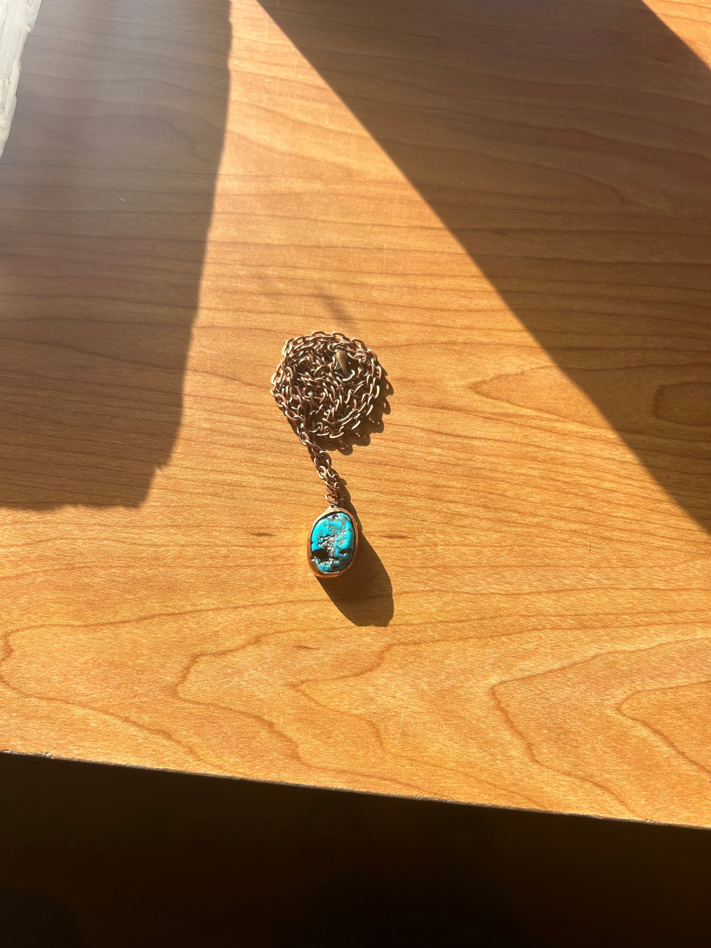 Raw Turquoise Pendant