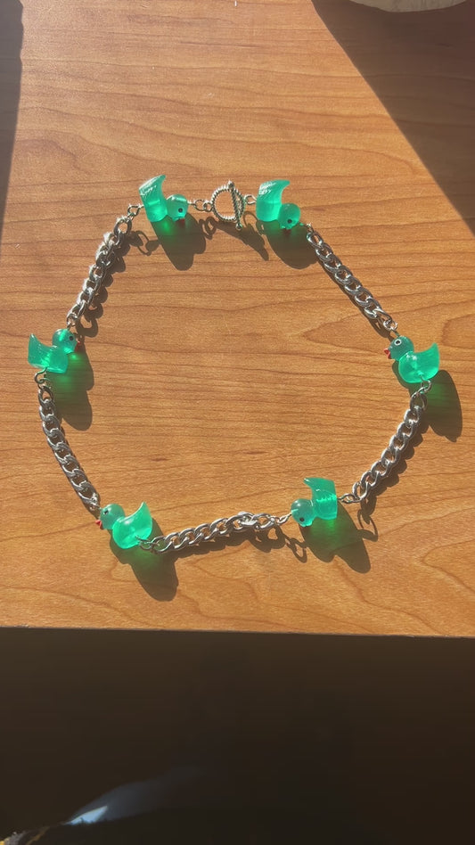 Translucent Dark Green Premium Ducky Chain